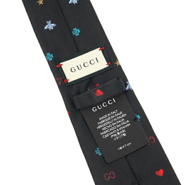 新品 グッチ GUCCI ネクタイ シンボルズ ブラック - メルカリ