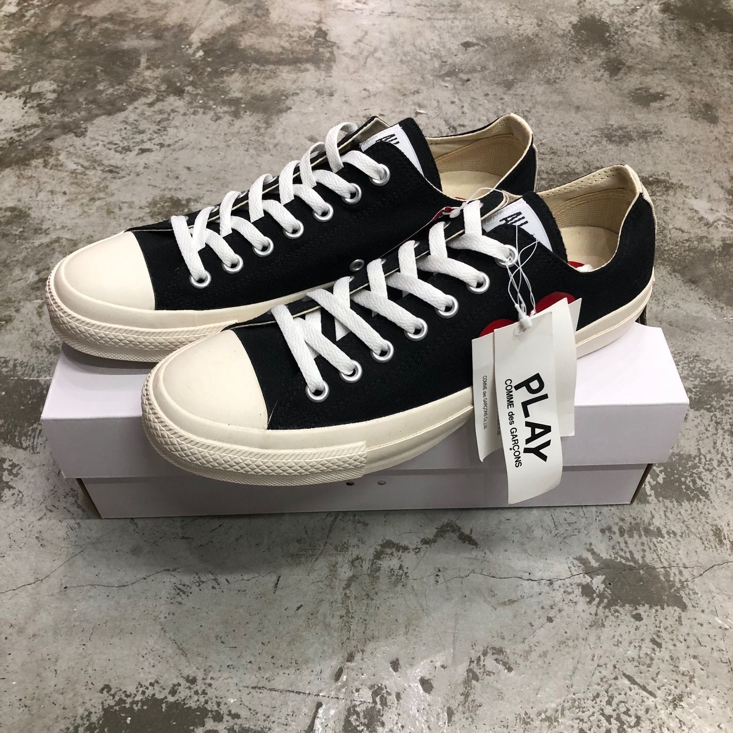 新品 PLAY COMME des GARCONS × Converse コラボ ハート ローカット 