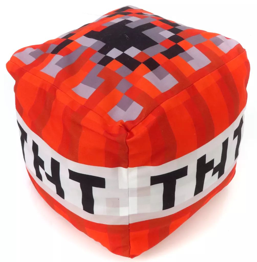 中古】ぬいぐるみ TNT キューブ型BIGぬいぐるみ～クリーパー・TNT
