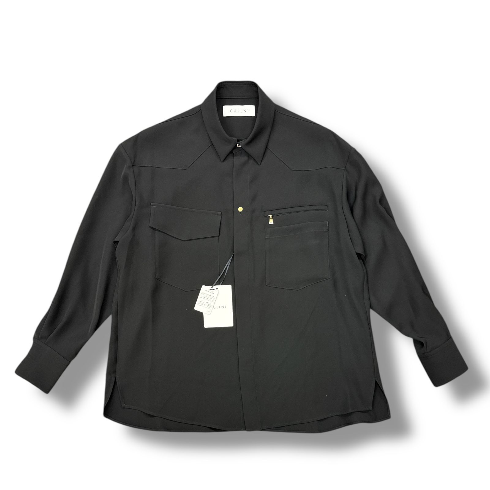 新品 CULLNI Dry Double Satin Pocket Shirt 新品 CULLNI Dry Double Satin Pocket Shirt