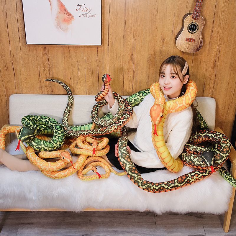 ニシキヘビ ぬいぐるみ リアル ヘビ 抱き枕 クッション 置物 人形 可愛い
