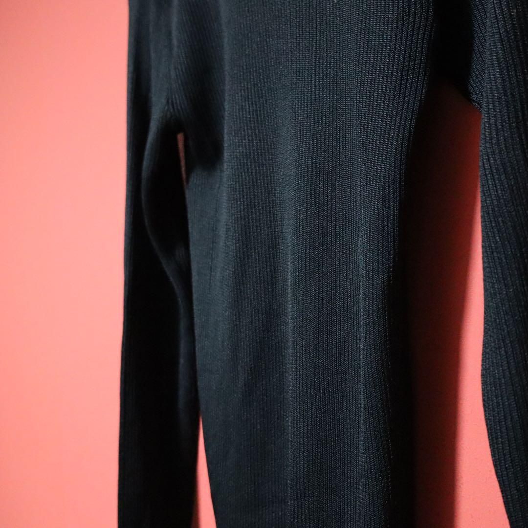 COMME des GARCONS 92AW モード光沢 タートルネック ニット