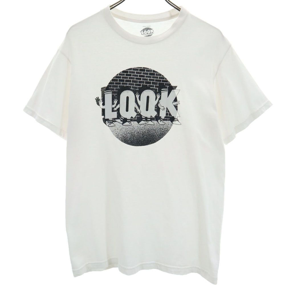 ルックスタジオ プリント 半袖 Tシャツ M ホワイト LQQK STUDIO THE DOM COREY メンズ ルックスタジオ プリント 半袖 Tシャツ M ホワイト LQQK STUDIO THE
