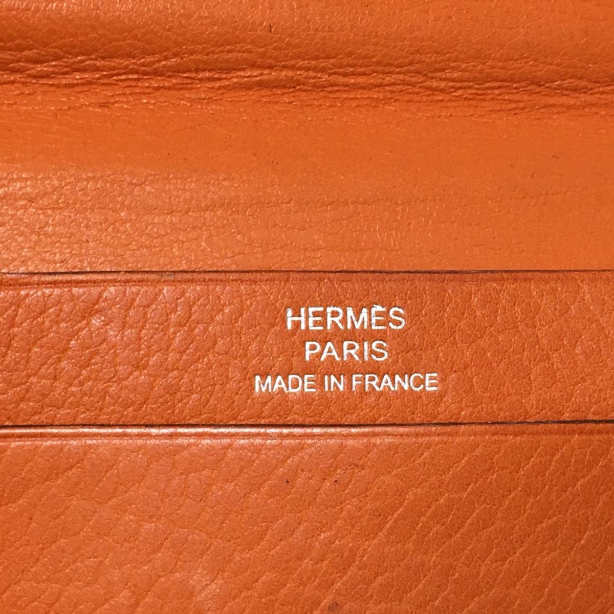 HERMES(エルメス) カードケース - オレンジ シェーブル