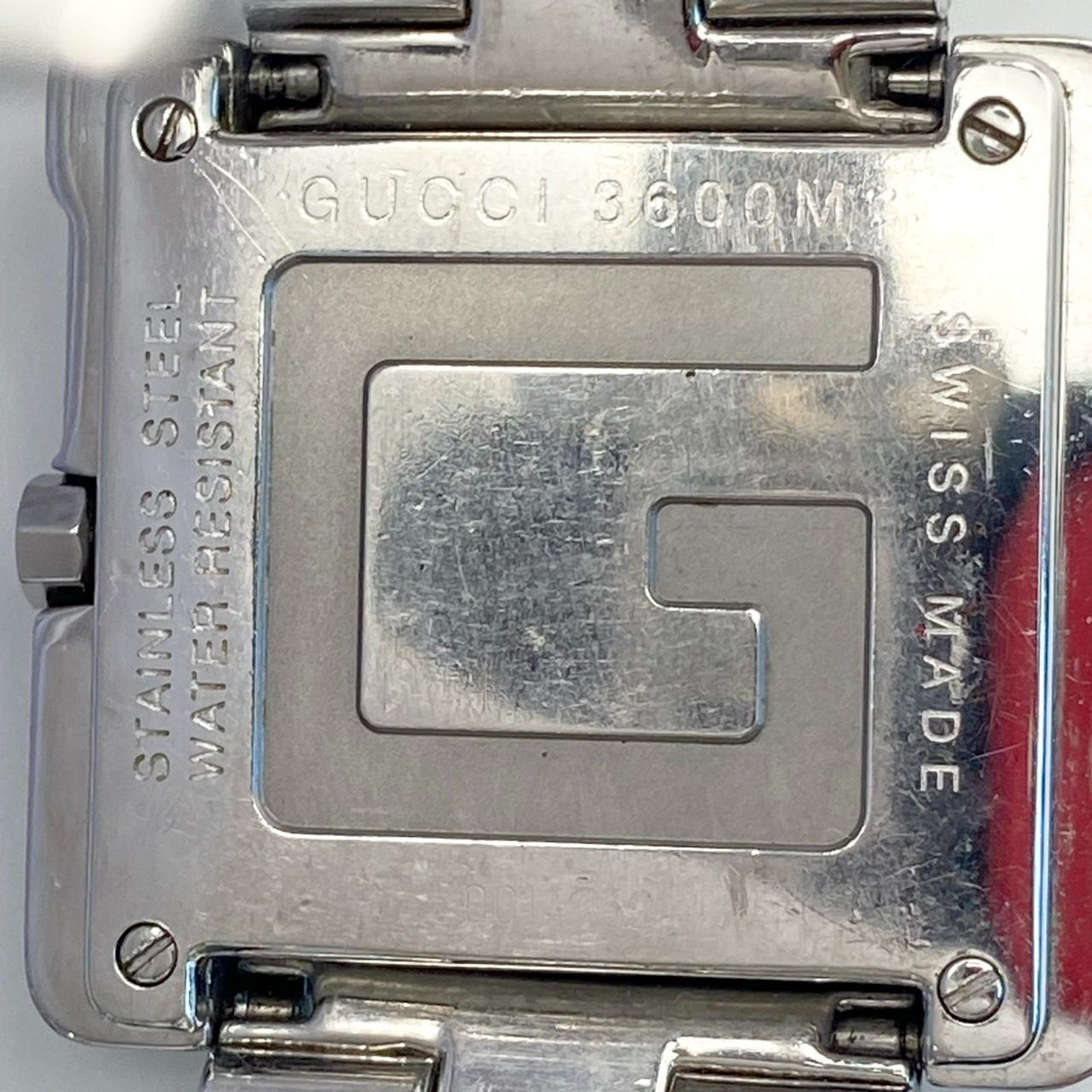 返品OK】GUCCI グッチ 腕時計 3600M Gフレーム Gスクエア クォーツ