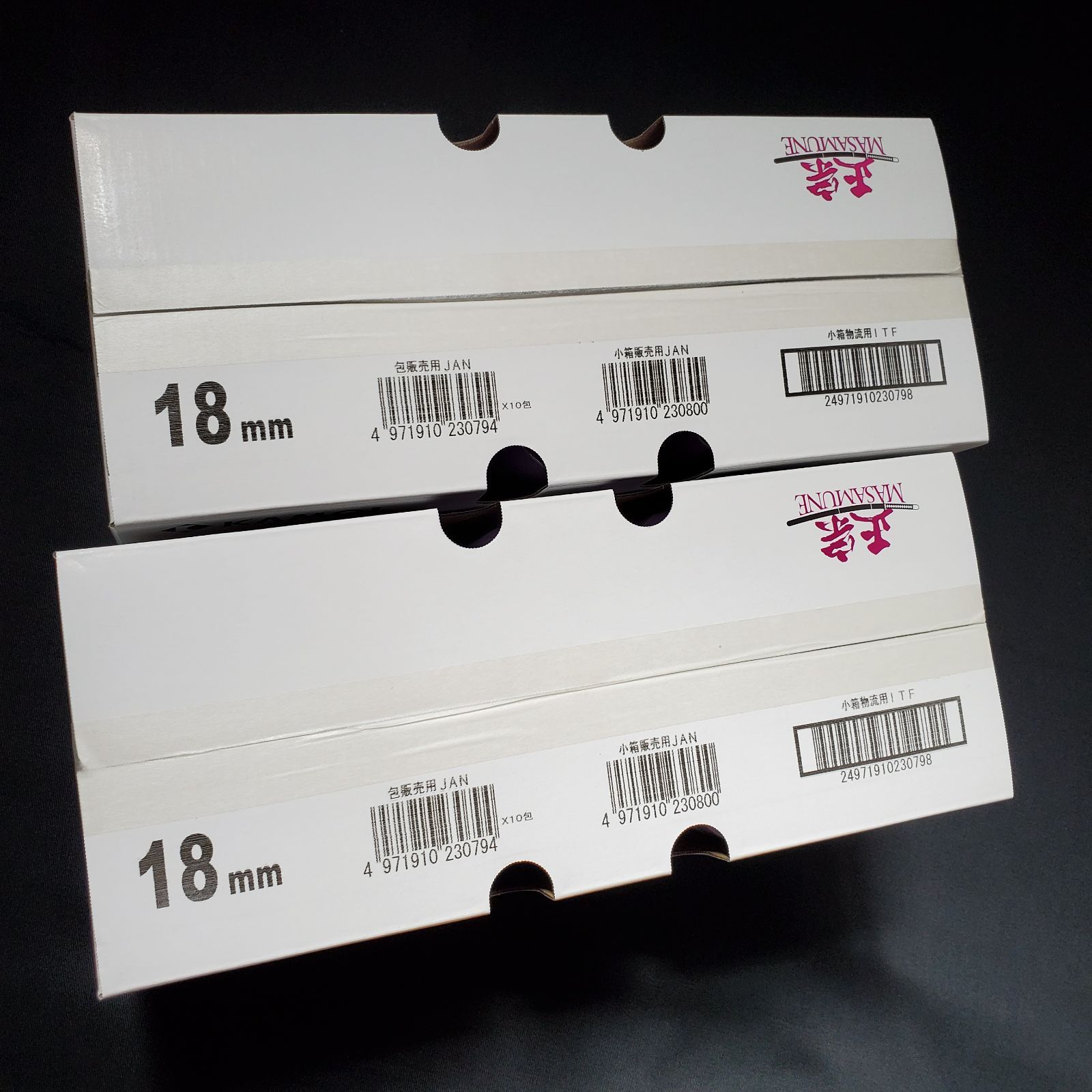 建築用マスキングテープ 正宗 18mm×18m 70巻×2ケースセット カモ井加工