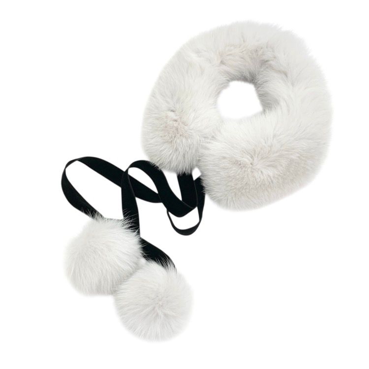 2024年 Rene ルネ フォックス ファー ティペット マフラー ライト