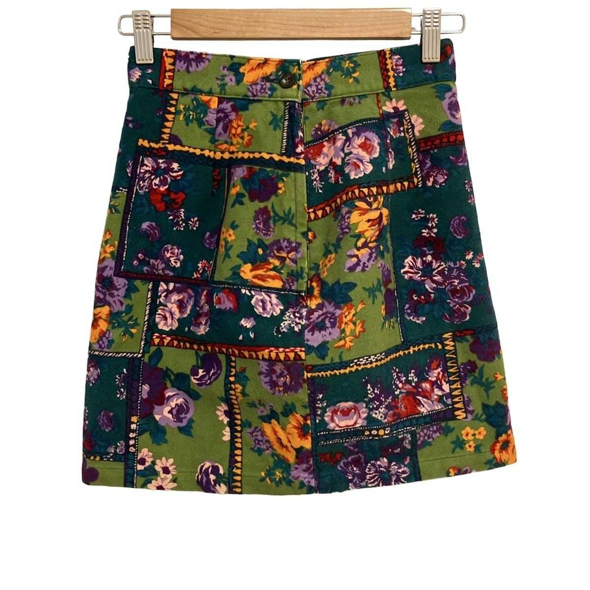 KENZO ケンゾー ミニスカート サイズ63 レディース - パープル×マルチ 花柄