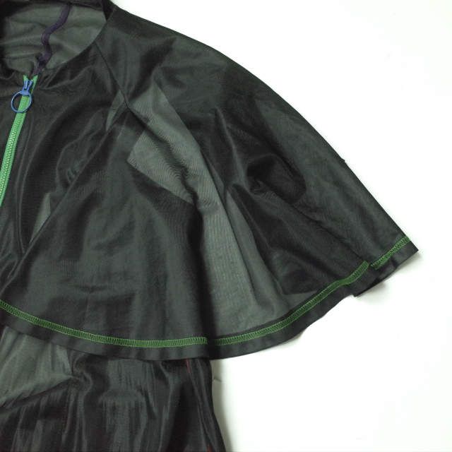 TOGA トーガ 19SS 日本製 Mesh Jersey Zip Dress メッシュジャージージップドレス TA91-JH018 36 ブラック  ワンピース ロング マキシ トップス g11485