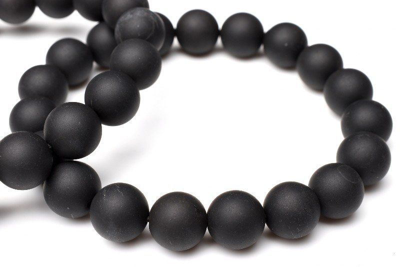 【人気セール，限定セール】 希少フロスト加工 シュンガイト 13mm ブレスレット 1個売り パワーストーン 天然石 _B771-13 ブレスレット・バングル
