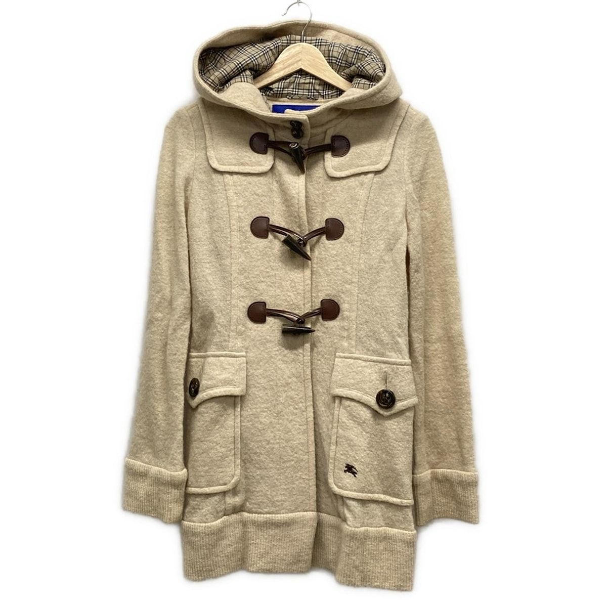 Burberry Blue Label バーバリーブルーレーベル ダッフルコート サイズ38 M レディース - ベージュ 長袖|ニット|春|秋