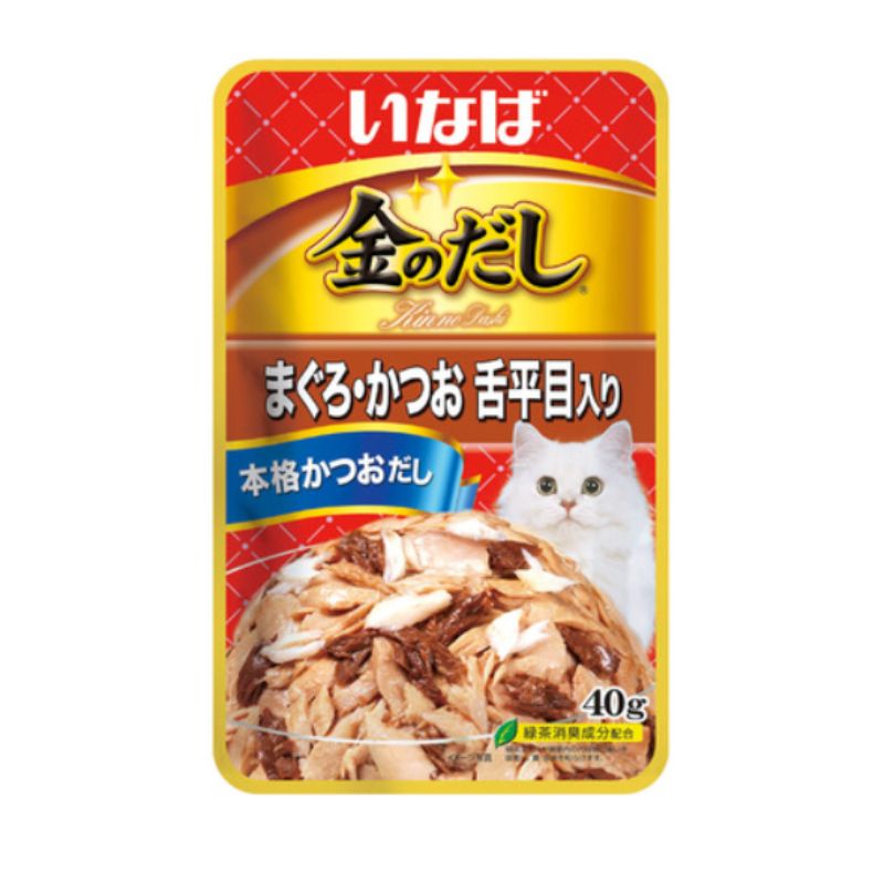 金のだしパウチ まぐろ かつお舌平目入り 40g 96袋セット