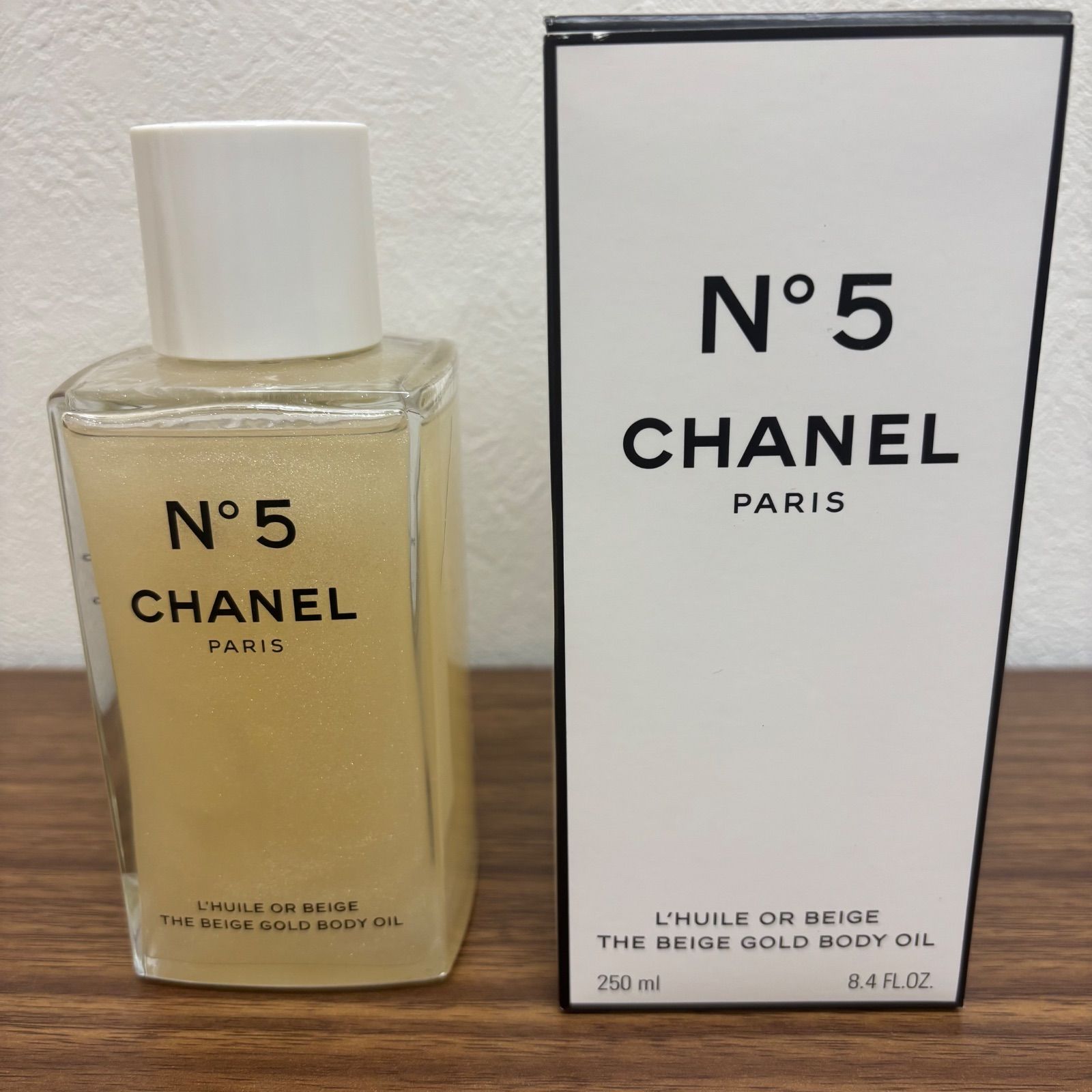 (b)CHANEL シャネル N°5 ザ ベージュ ゴールド ボディオイル 250ML