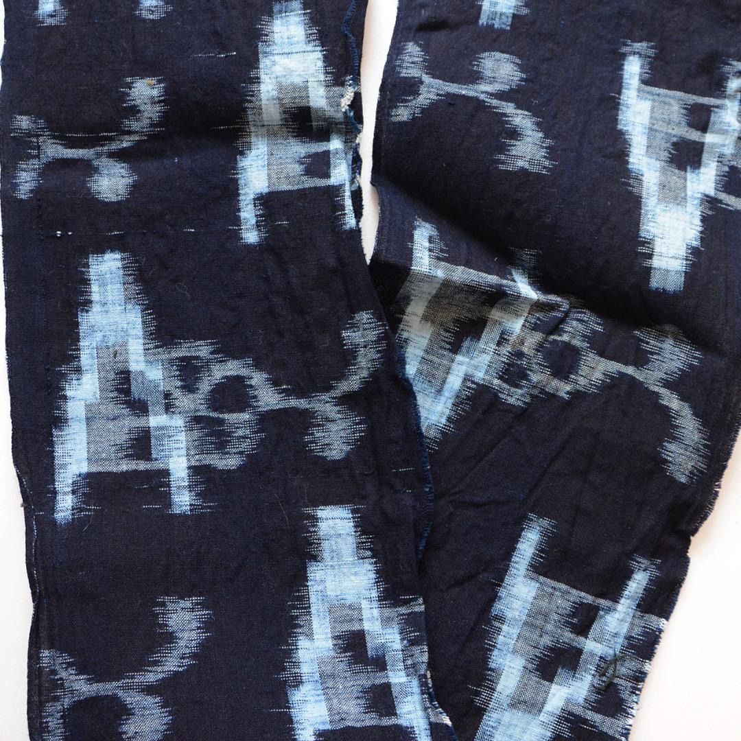 古布 はぎれセット 木綿 藍染絣 縞模様 格子模様 リメイク素材