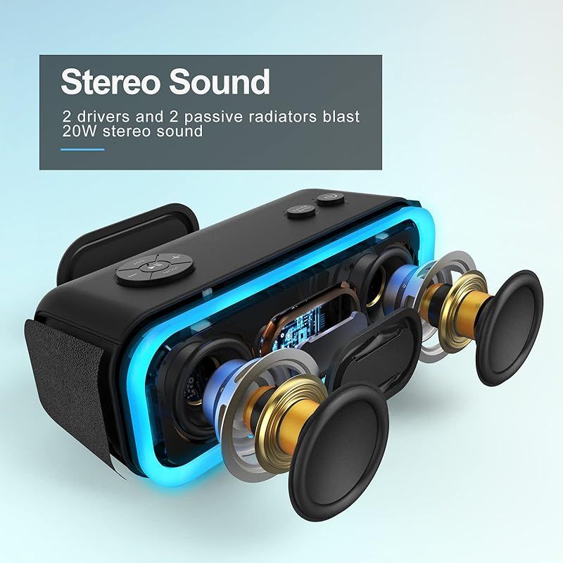 新着商品】DOSS SoundBox Pro Bluetooth スピーカー20W 強化された低音
