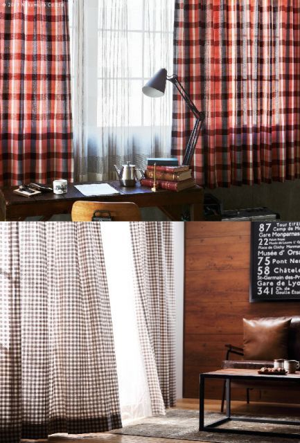 ヴィンテージデザインカーテン 幅130cm 丈135〜240cm ドレープカーテン 丸洗い 10柄 12900831