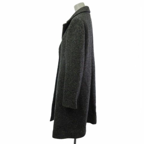 レリアン Leilian WHITE LABEL ロングコート ウール ダブル グレー 9