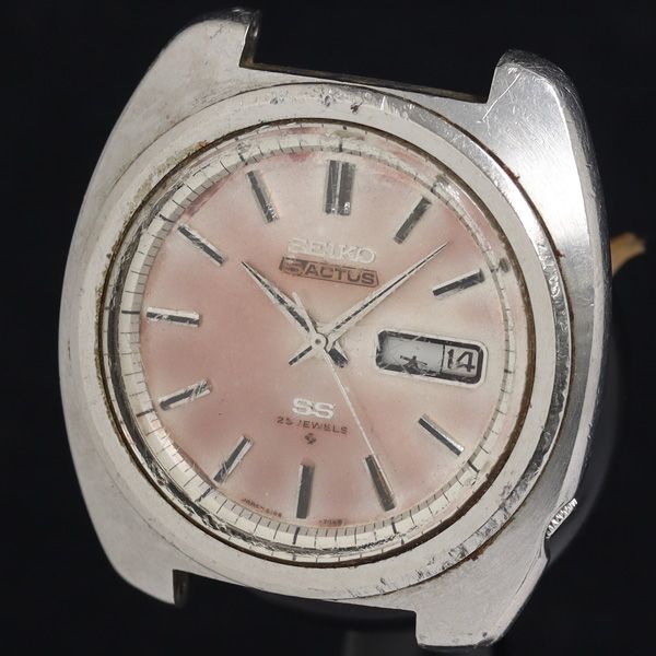 Seiko Five Actus 6106-7440 AT/Automatic Silver Dial Day Date 25 Stone Mens Watch KRH 2000000 NSK