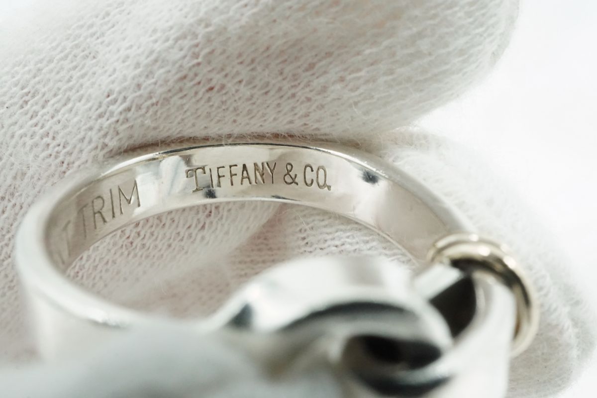TIFFANY&Co. ティファニー フック＆アイ コンビ リング 指輪 約14号 14KT SV925 金 ゴールド 銀 シルバー TIFFANY&Co. 8403j