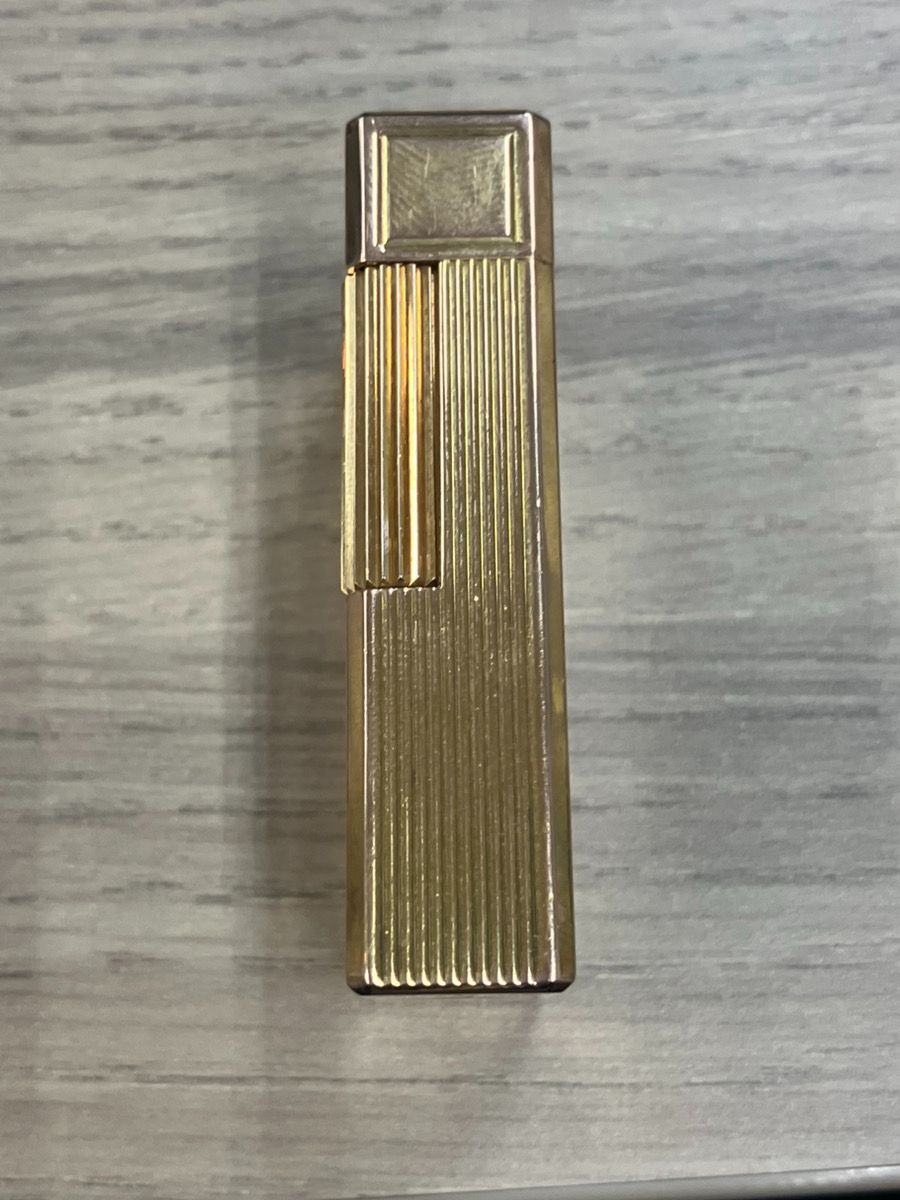 S.T.Dupont デュポン ガスライター ゴールド×ブラック 良品