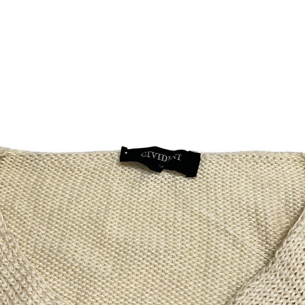 CIVIDINI(チヴィディーニ) カーディガン サイズ42 M レディース美品  - アイボリー 半袖 CIVIDINI(チヴィディーニ) カーディガン サイズ42 M レディース
