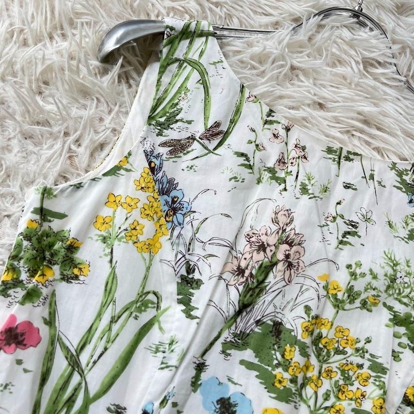 LAURA ASHLEY ローラアシュレイ ノースリーブワンピース ロング丈 