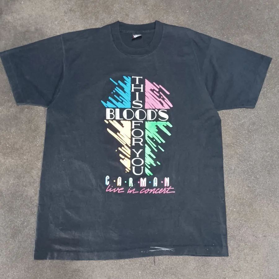 【VINTAGE】90‘ｓCARMAN THIS BLOOD'S FOR YOU バンドT-Shirts SCREEN STARS