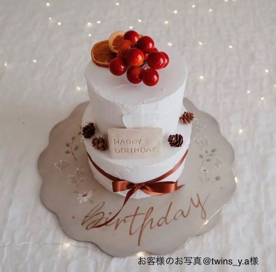 ケーキトッパー　結婚式　ウエディングケーキ　クレイケーキ　記念日　装飾　限定品♥
