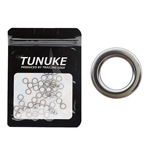 #9_ソリッドリング TUNUKE ツヌケ ソリッドリング 釣り 高強度SUS鉄板打ち抜き リーダーとの結束に 徳用 ショアジギング ルアー #1/2/3/4/5/6/7/8/9 (#9, ソリッドリング)