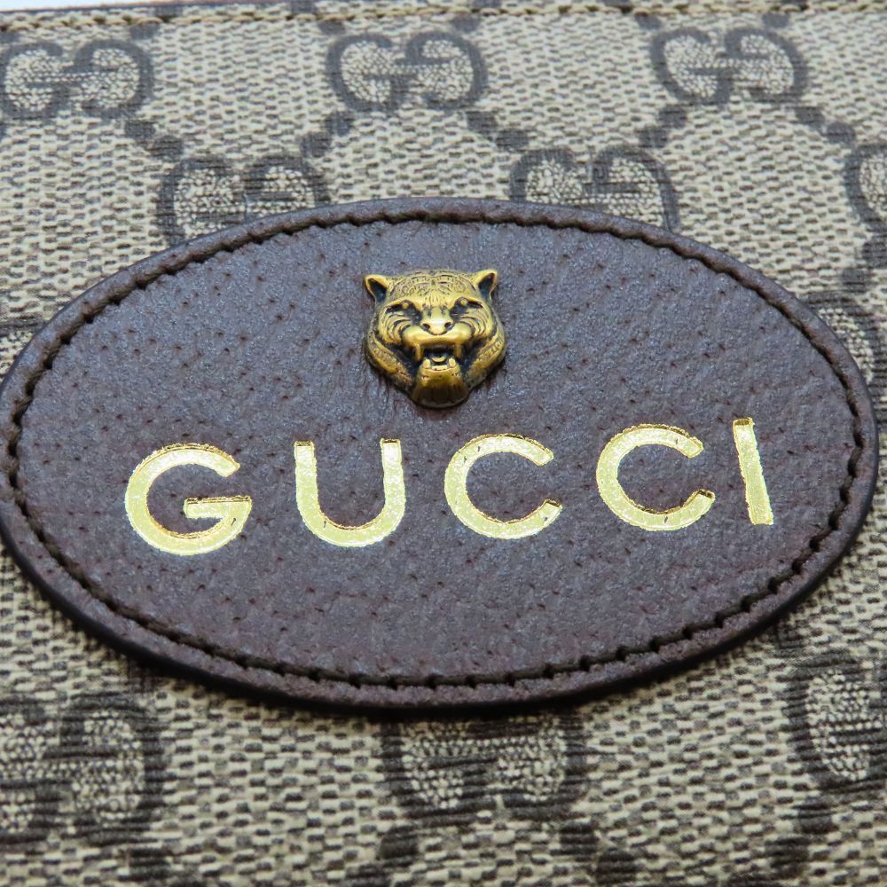 グッチ GUCCI ネオヴィンテージ GGスプリーム ジップアラウンドウォレット 長財布 ブラウン イエロー 型番 473953 メンズ レディース ブランド A2504290 無料ギフトラッピング承ります