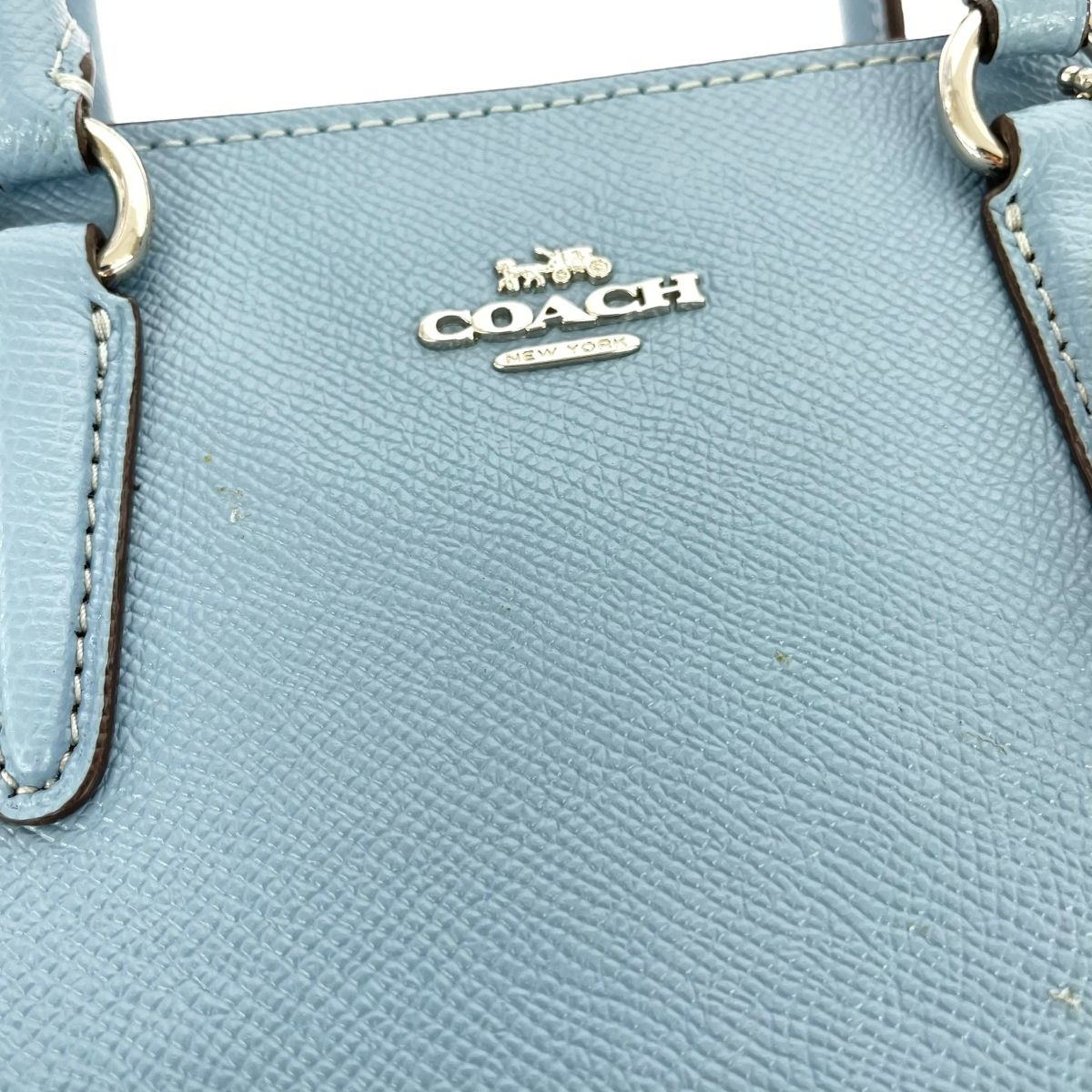COACH コーチ 2WAYハンドバッグ 2WAYバッグ  F44962 ブルー レザー レディース 　240001152145 COACH - COACH コーチ 2WAYハンドバッグ 2WAYバッグ F44962 ブルー
