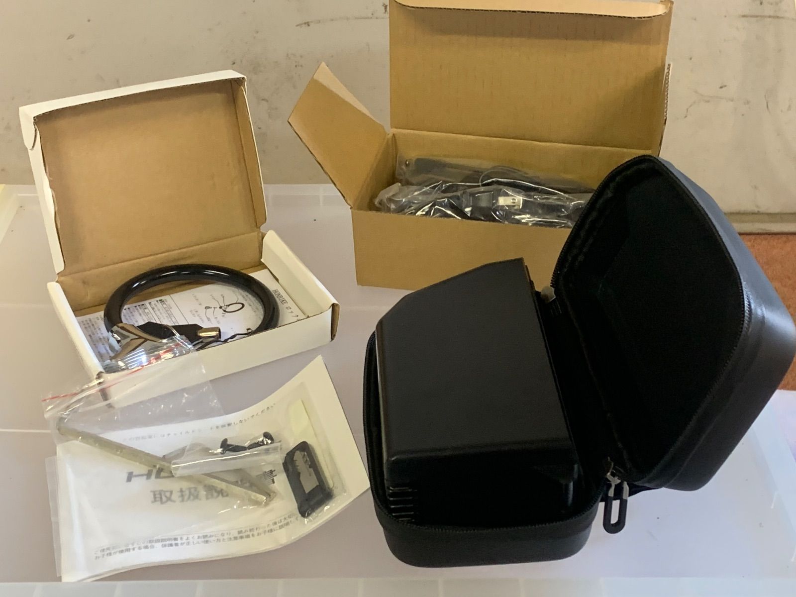 honbike 純正バッテリーと充電ケーブルと鍵とスペアキー付き説明書セット