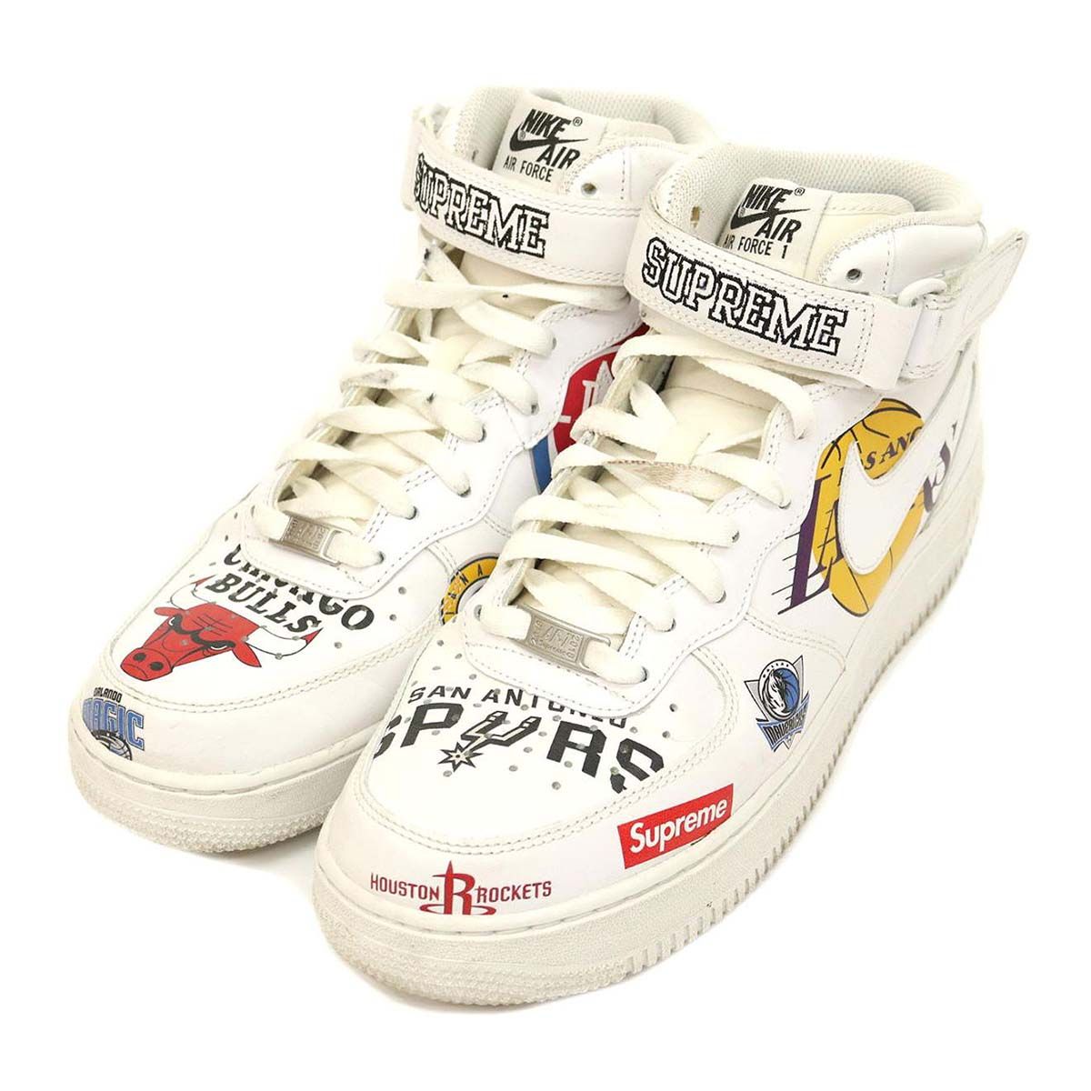 ナイキ Air Force 1 Mid エアフォース1 ミッド White Supreme NBA