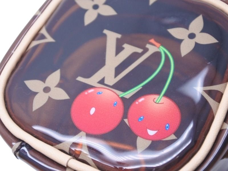 【村上隆◆チェリー】 ルイヴィトン ポーチ ポルトモネ キューブ 新品未使用 LOUIS VUITTON ルイヴィトン モノグラム チェリー