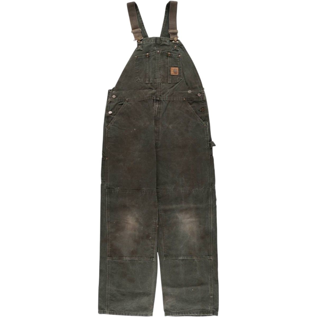 古着 00年代 カーハート Carhartt ダブルニー ダック オーバーオール メンズw39相当|eaa587601