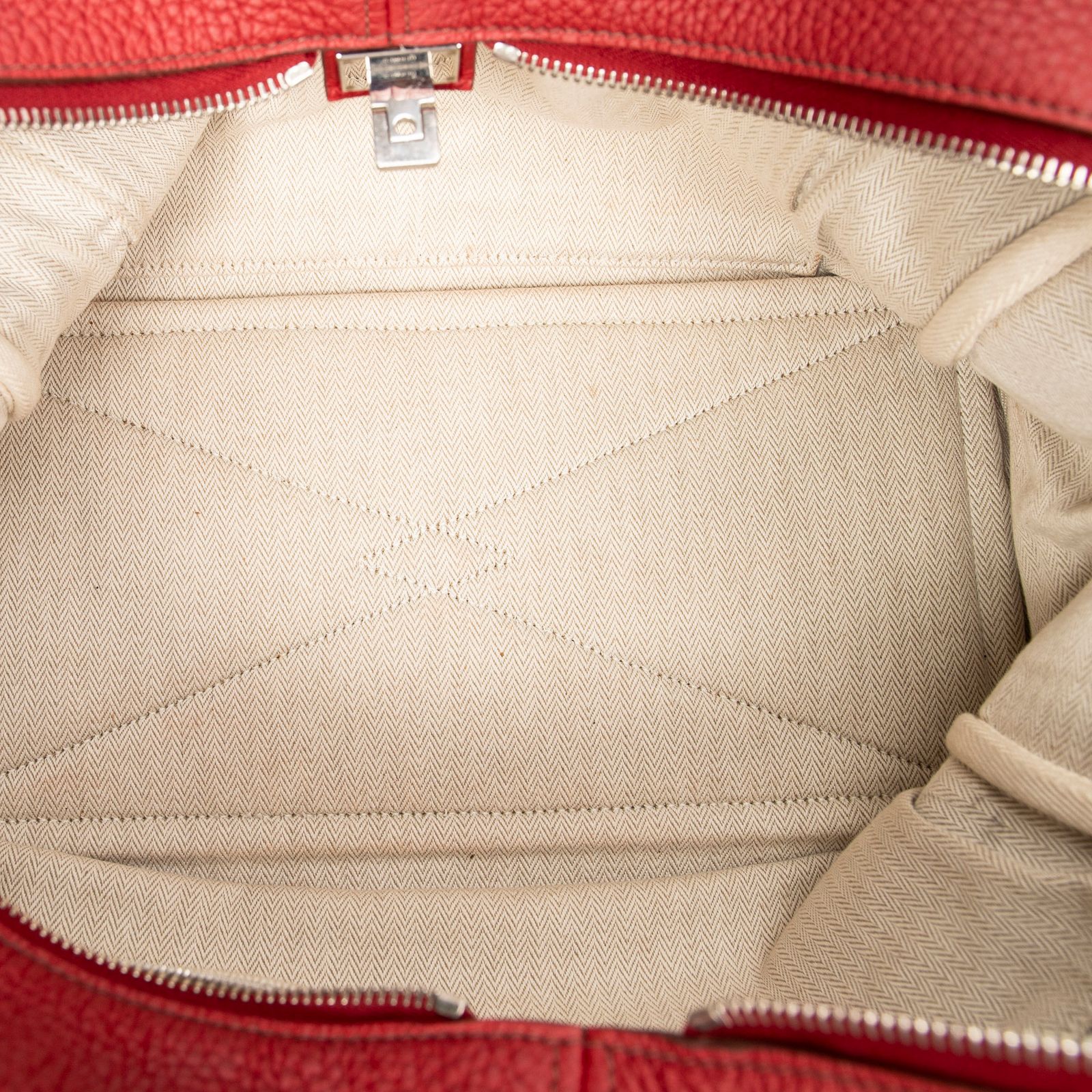 HERMES エルメスヴィクトリア IIルージュ ガランスクレマンスレザーA DECORATOM_COM_BR