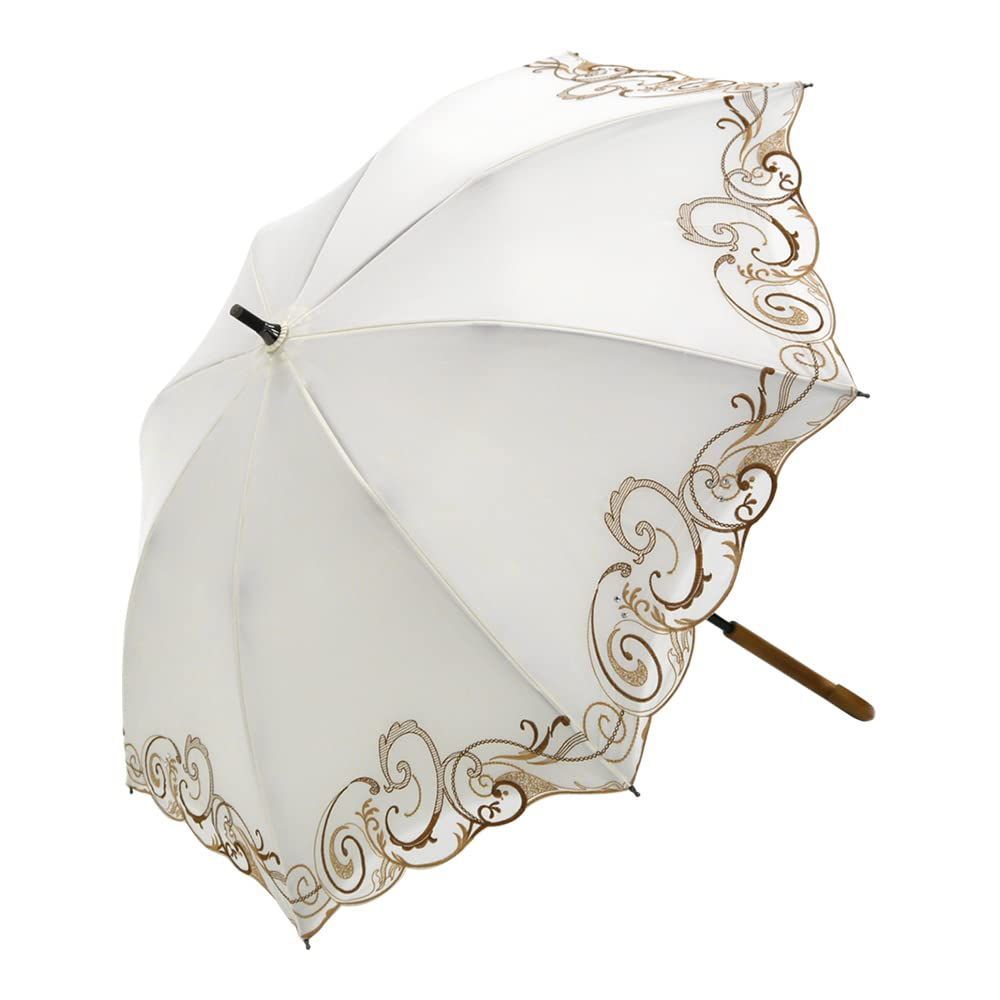 LANVIN*1級遮光・晴雨兼用・ 花刺繍おりたたみ傘* 新品☆ランバン