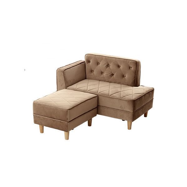 オットマン付デザインソファ set ベージュ