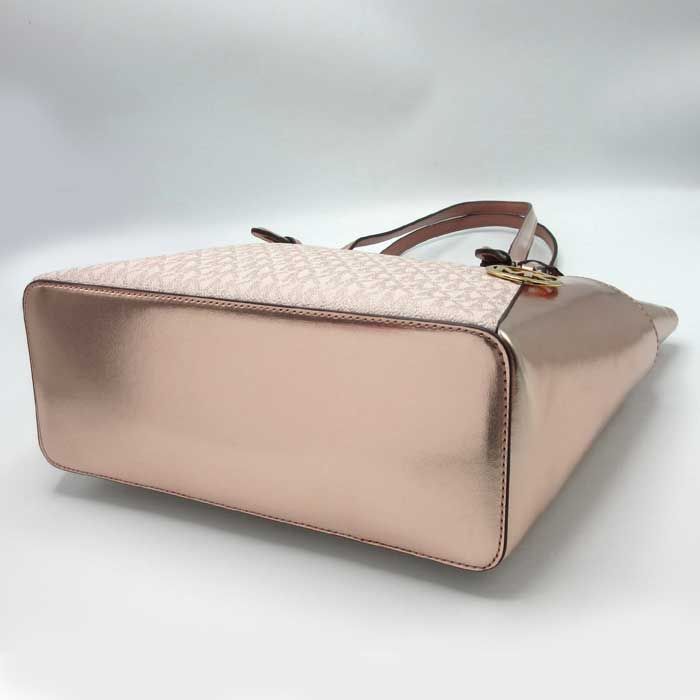 マイケルコース トートバッグ シャーロット MKシグネチャー メタリック  