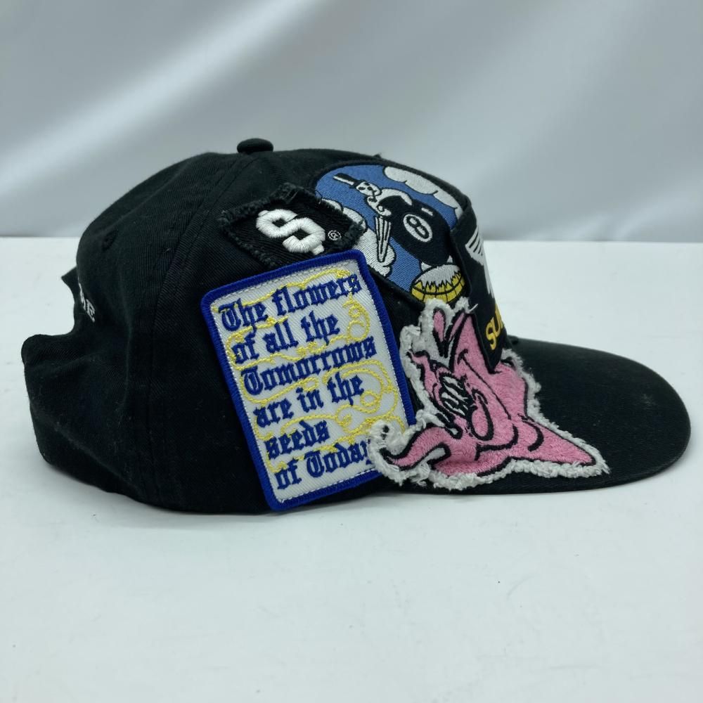 【中古】SUPREME 25ss Patech 6-panel キャップ ブラック △カスタム品 [19][240019501619] 中古】SUPREME 25ss Patech 6-panel キャップ ブラック △カスタム品