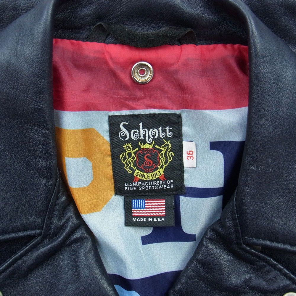 SOPHNET. ソフネット レザージャケット SOPH-160035 × Schott ショット