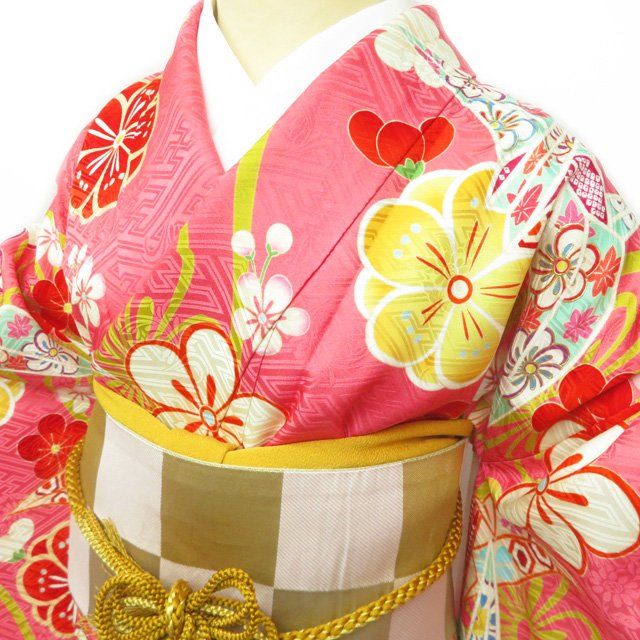 専用✺美品 正絹 総絞り トールサイズ 振袖 着物 A1784 e-kimono-rental_hacy139