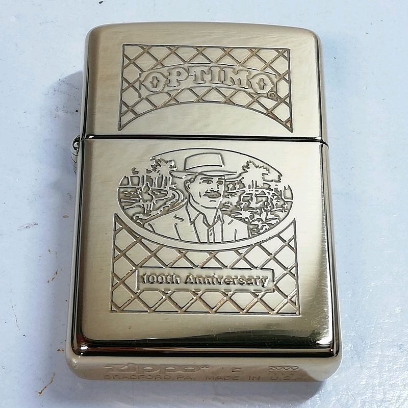 ♥品 ZIPPO オプティモ 100周年 ゴールド オイルライター 送料無料
