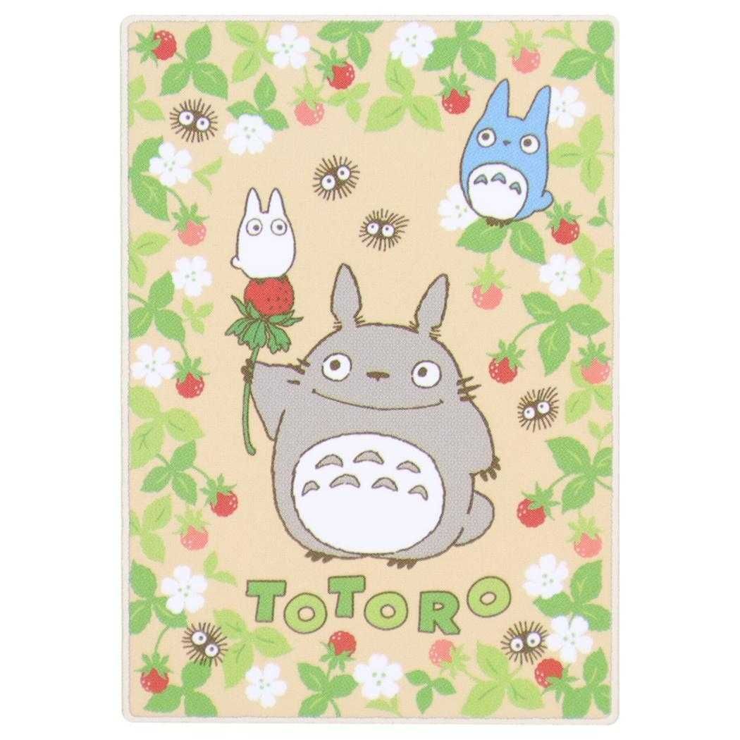 となりのトトロ 毛布 シングル ボア ビッグ ブランケット いちご見つけた スタジオジブリ 丸眞 防寒寝具 キャラクター グッズ