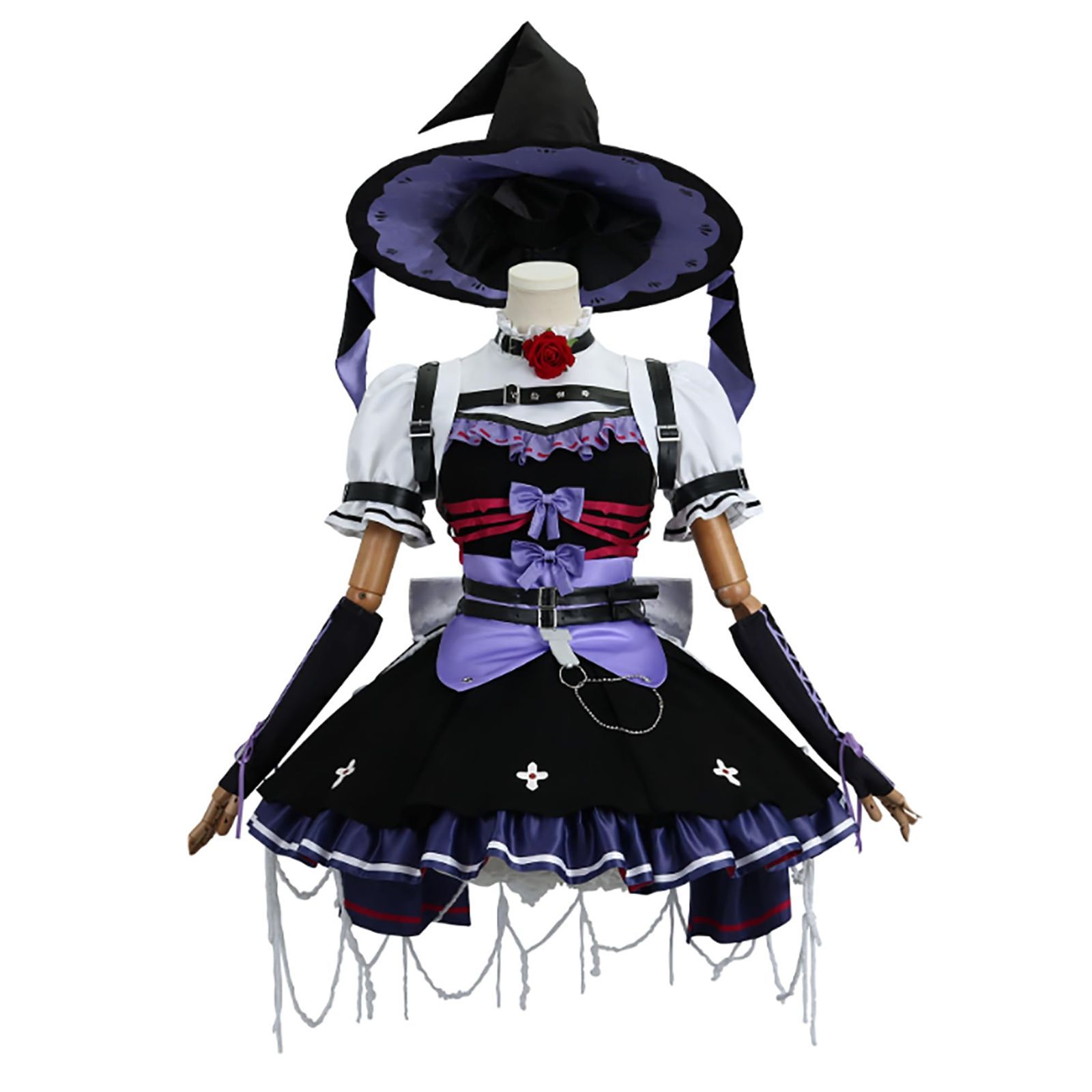 mvivm スイカ コス アイデンティティ5 第5人格 庭師 エマ ウッズ コスプレ 衣装 魔女風 ウィッグ付き 演劇服装 コスチューム 文化祭 ハロウィン