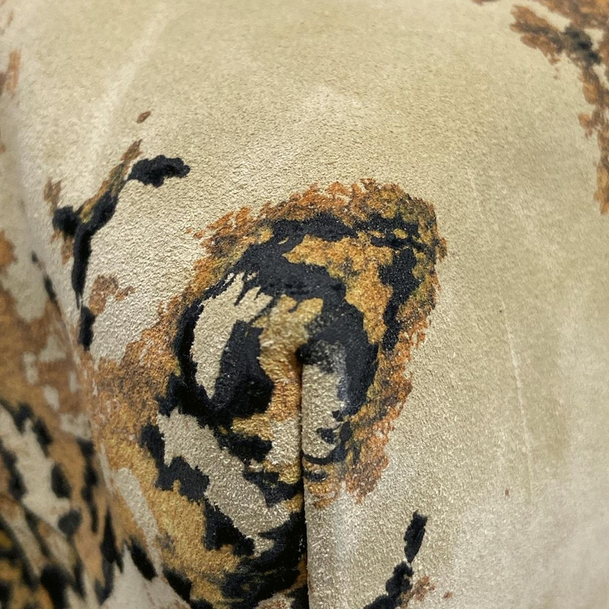 ベージュ×ダークイエロー×黒 フリンジ