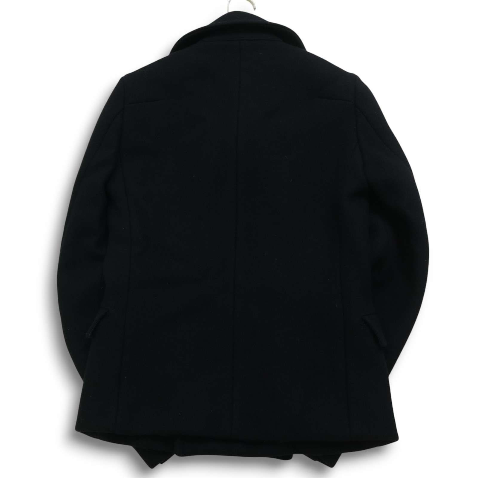 pledge プレッジ　ピーコート サイズ48 黒 Pledge プレッジ 秋冬 ウール☆ ピーコート Pコート Sz.48