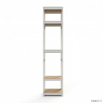 ハンガー5段ダブル 幅51cm MK-2255H2WH ホワイト