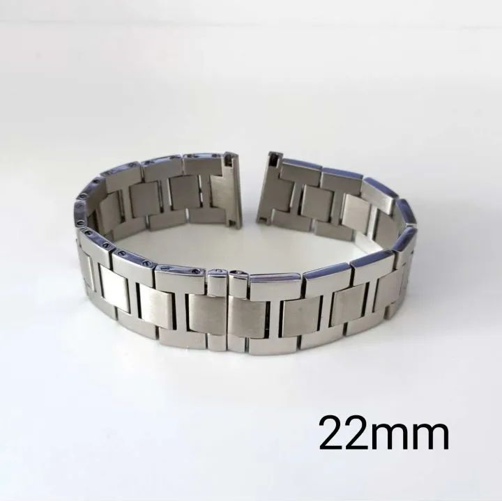 22mm 腕時計 修理交換用 社外品 ブレスレット マット×ポリッシュ 