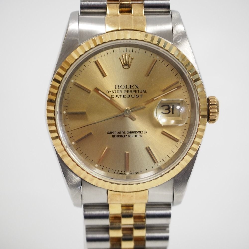 16233　16023等 ロレックス Th947442 ロレックス 腕時計 デイトジャスト コンビ 16233 シャンパン